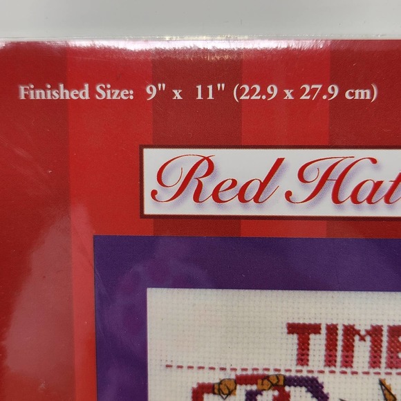 Candamar Designs Red Hat Society Counted Cross Stitch Kit 51483 Time To Play New - Picture 3 of 5